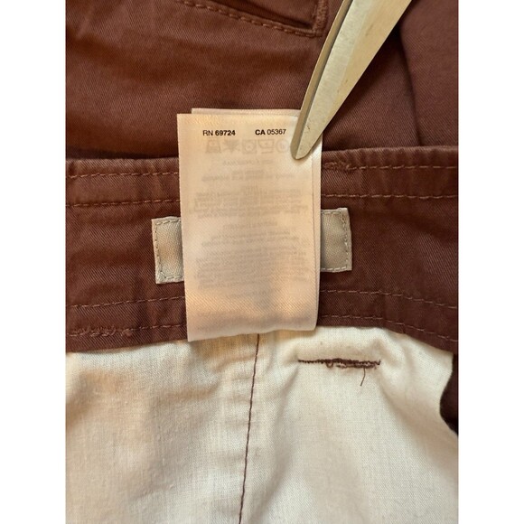 Columbia Mens Burgundy Straight‎ Fit Casual Shorts Size 34 - Picture 6 of 9